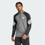 adidas Icon 3-Stripes 1/4-Zip Long-Sleeve Top Men