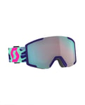 Scott Shield Mint Green Neon Pink/Enhancer Aqua Chrome+extra lins