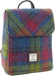 Harris Tweed Pink Blue Green Tartan Check 'Mini' Backpack Handbag Purse