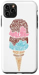 iPhone 11 Pro Max Ice Cream Word Cloud Cone Chocolate Vanilla Strawberry Mint Case