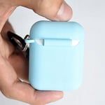 coque pour AirPods-1/2 Apple I9S/I10/i11/i12 BLEU CLAIR AH96