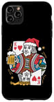 Coque pour iPhone 11 Pro Max King Of Hearts With Beer Jeu de cartes vintage pour amateur de bière