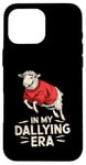 Coque pour iPhone 16 Pro Max In My Dilly Dallying Era Motif mouton lent style vintage