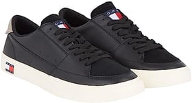 Tommy Jeans Homme Baskets Vulcanisées Chaussures, Noir (Black), 46 EU