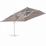 Oviala - Toile pour parasol déporté 4x3m taupe