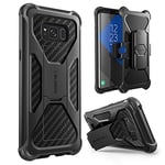 i-Blason Transformer Coque de Protection pour Galaxy S8 (Support), Robuste, Double Couche, avec Clip de Ceinture Rotatif, pour Samsung Galaxy S8 2017, Noir