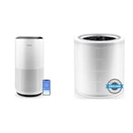 LEVOIT Air Purifiers for Large Home Bedroom 83m², CADR 400m³/h, Alexa Enabled, H13 HEPA Filtere, White & Core 400S-RF Air Purifier H13 HEPA Replacement Filter