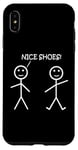 Coque pour iPhone XS Max Nice Shoes Sarcasme Funny Stickman Stick Figure Sarcastique Pun