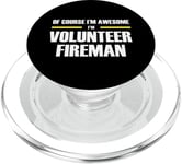 "The Original Awesome" Volunteer Fireman PopSockets PopGrip for MagSafe