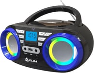 Boombox B3 - Poste Radio Cd Portable - Nouveauté 2024 - Radio Fm, Cd, Bluetooth, Usb, Mp3 - Cd Boombox - Mode Filaire Et Sans Fil Avec Piles Rechargeables - Lentille Laser - Lecteur Cd Portable