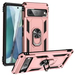 Google Pixel 7 Pro Military Armour Ring Case Rose Gold