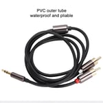 1m High Quality 3.5mm Male To 2 Male Adapter Cable Y Splitter Aux Cord