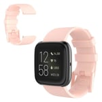 Fitbit Versa 2 / Versa Lite silikon klockarmband - rosa / Size: L Rosa