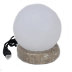 Natural Salt Lamp Himalayan Crystal Pink Ball USB Rock Multi LED Lamp