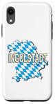 Coque pour iPhone XR Ingolstadt Ville Bavière Allemagne Carte Rétro Souvenir