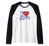 I Love Moses Raglan Baseball Tee