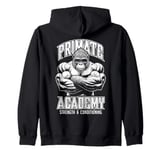 Gorilla Gym Funny Primate Academy Strength & Conditioning Zip Hoodie