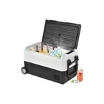 Kinsi - Réfrigérateur, EA35 - Glacière portable à compresseur, 31,5 litres, double zone, contrôle app, 12/24V dc et 100-240V ac pour l'extérieur, les