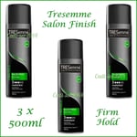 Tresemme Firm Hold Hairspray 3 x 500ml Salon Finish Fast Drying NEW