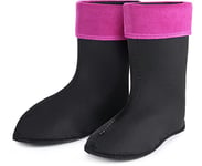 Ladeheid Chaussettes Polaires EVA Bottes de Pluie Unisexe Femme LA-800-2017 (Rose, 40 EU)