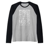 Funny Warning Sign May Start Talking About New-Age Music Raglan Baseball Tee