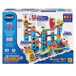 VTech - Marble Rush, Circuit à Billes Électronique Rocket Set Electronic M100E, Jeu de Construction, 79 Pièces, 10 Billes, Cadeau Enfant Dès 4 Ans - Contenu en Français