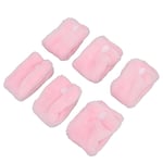 12pcs Heatless Coral Fleece Hair Rollers Hair Curlers DIY Curl Hair Pink BST