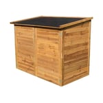 Chalet&jardin - coffre en bois avec toit pvc imperméable 1350 l - trocadero