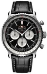 Breitling AB0137211B1P1 Navitimer B01 Chronograph 46 Svart/Läder Ø46 mm