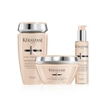 KÉRASTASE Curl Manifesto - Routine Pour Cheveux Bouclés, Frisés ou Crépus - Définit Les Boucles et Dompte les Frisottis - Miel de Manuka & Céramides - Shampoing + Masque + Gelée Sublimatrice