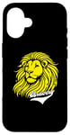 Coque pour iPhone 16 Lion jaune Bravery Lion inspirant mignon