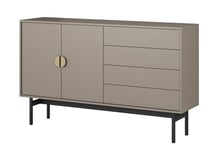 Selsey STOON - Buffet à Deux Portes - 154 cm - avec tiroirs - Gris Pierre