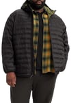 Levi's Men's Big & Tall Pierce Packable Jacket, Jet Black, 3XL