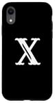 iPhone XR Letter X in white large bold American west style font Case