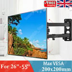 TV Wall Mount Bracket Swivel For 26 32 40 42 50 52 55 Inch LCD LED Plasma TMX200