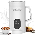 Electric Milk Frother, 4 in 1 Milk Steamer, 11.8 oz/350 ml Cold and Hot Foam Maker, 400 W Automatic Frother for Coffee, Latte, Hot Chocolate, Cappuccinos, Macchiato (White)