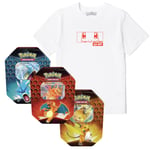 Lot Pokémon Salamèche : T-Shirt & Cartes Pokémon TCG : Hidden Fates Tin - Kids' - 5-6 Years