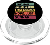 The Man The Myth The Legend NOPE Just Gunnar Citation amusante PopSockets PopGrip pour MagSafe