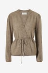 MSCH Copenhagen - Cardigan mschGustel Hope Wrap - Brun