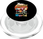 Drinking Around The World Travel Around The World Travelers PopSockets PopGrip for MagSafe