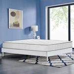 Lit 140x190 avec Sommier et Matelas - Matelas 140x190x22 Mémoire de Forme - Sommier Tapissier 140x190 (Ensemble Matelas et Sommier Tapissier 140x190