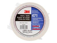 3M 471Iw-W50-D Pvc-Klebende Tape Hvit (L X B) 33 M X 50 Mm 1 Rull(Er) (471Iw-W50-D)