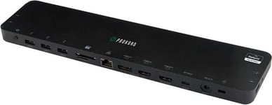 Prokord Usb-c-telakointiasema Black Displaylink 80 W Serial Number Usb 3.2 Gen 1 (3.1 Gen 1) Type-c