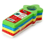 Fixo 2 mm EVA Rubber Figures Yellow/White/Sky Blue/Red/Green, 8 x 16 cm