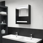 Maison Chic - Armoire de bain à miroir led, Armoire de toilette,Armoire murale de salle de bain noir 50x14x60 cm jax58949 MaisonChic