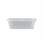 100 Plastic Food Storage Containers With Lids 500ml Microwave Safe Takeaway Box