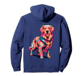 Cute Colorful Golden Retriever Dog Art for Pet Lovers Pullover Hoodie