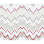 Galerie Tempo Zig-Zag Wallpaper Paste the Wall Pink Grey Beige