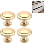 Ccykxa - Lot de 4 Bouton de Meuble Bouton Porte Cuisine Rond Boutons de Porte Alliage de Zinc Bouton Porte Placard Or Bouton Porte Poignée Cuisine