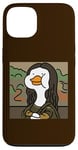 Coque pour iPhone 13 Portrait drôle de canard Lisa, canard hilarant Mona Lisa Art Humour